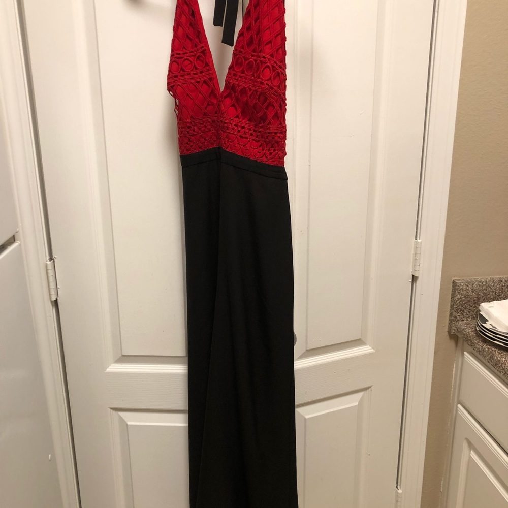 Red and Black Style Stalker Jumpsuit